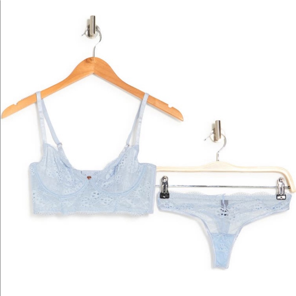 NWT Rachel Roy Bralette and Thong 38C/XL